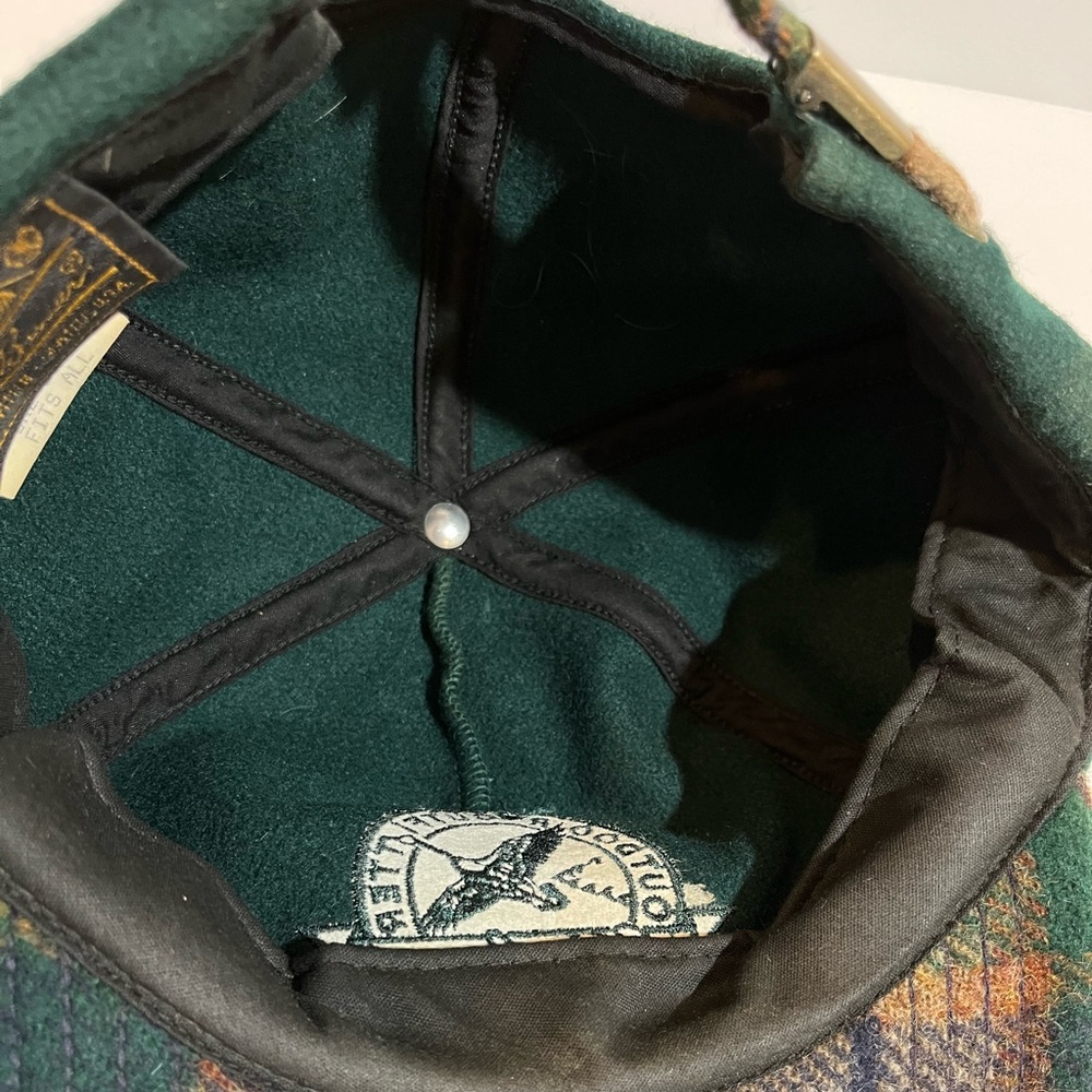 Vintage Eddie Bauer Solid & Plaid Wool Blend Adjustable One Size Men Hat USA - Picture 10 of 11